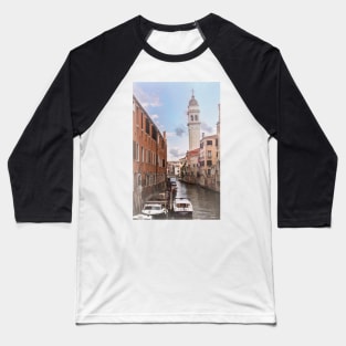 A Side Street In Venice Baseball T-Shirt